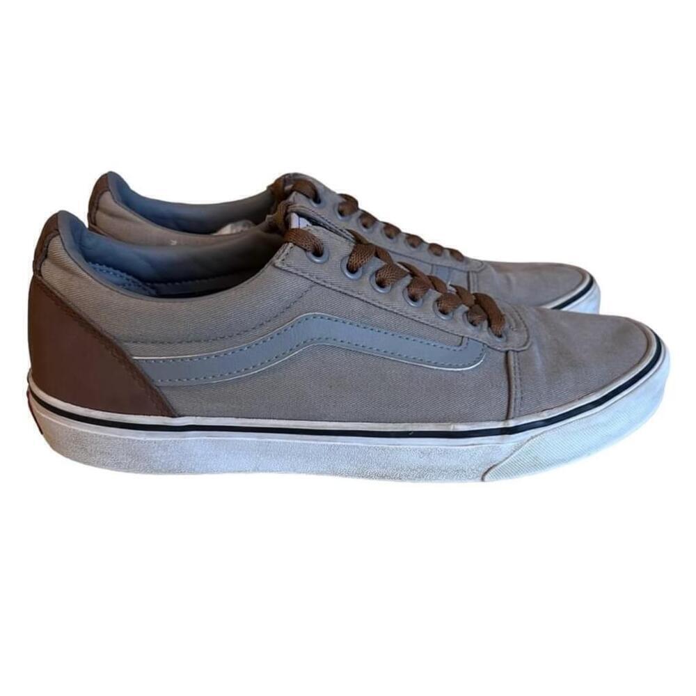 Vans Men’s Ward Deluxe Sneaker Frost Grey/Acid Denim Size 10.5 - Picture 6 of 10